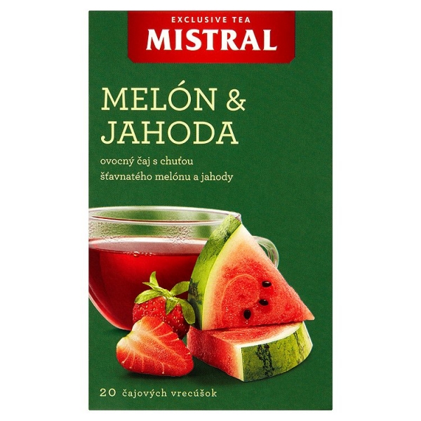 Čaj Mistral 40g melon jahoda