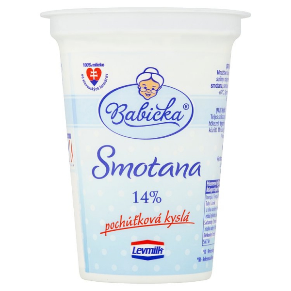 Smot.kyslá 200g 14% Babička Levické mliekarne