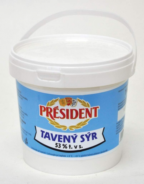 Syr President 53% 1kg tav.