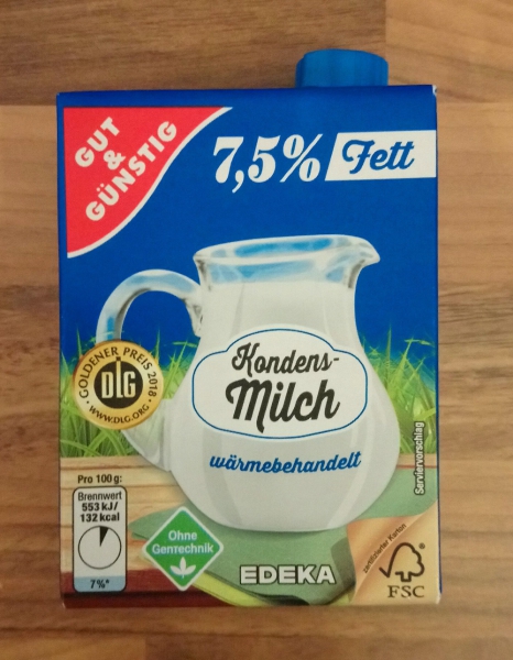 Konden.mlieko 7,5% 340g G&G