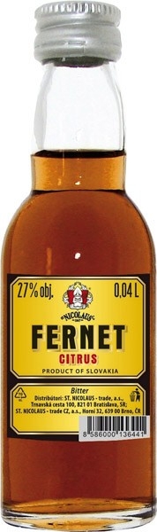 Fernet citrus 27% 0,04L St.Nicolaus