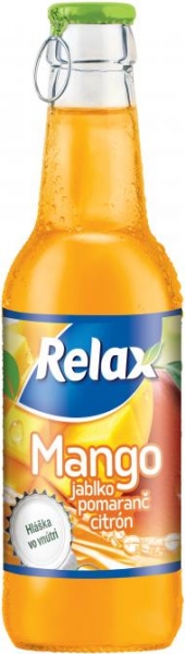 Džús Relax 0,25L mango sklo